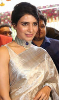 Samantha Inspired Soft Tissue Silk Saree with Rich Pallu