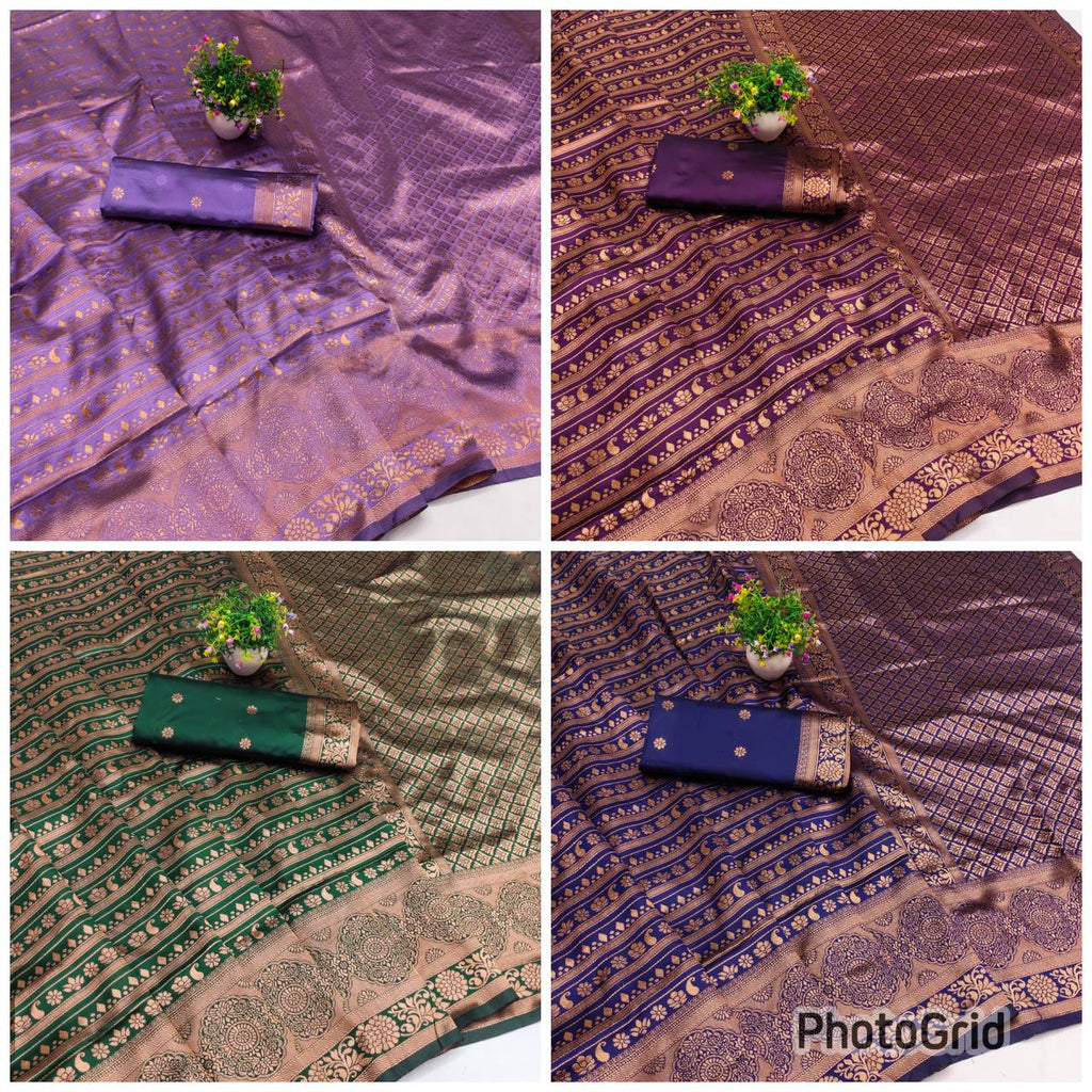 Organic Banarasi Wedding Saree – Lightweight & Breathable