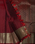 Regal Maroon Silk Saree