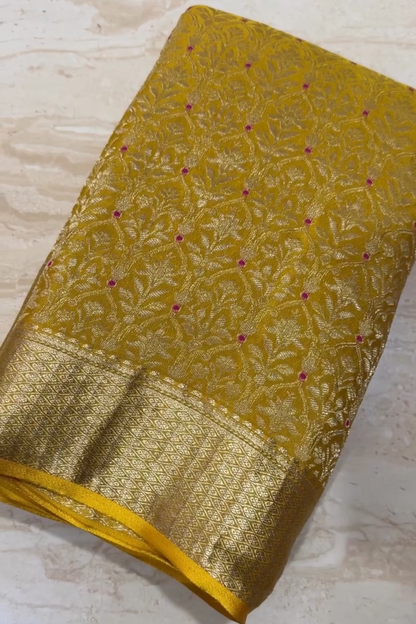 Sunehri Silk Saree