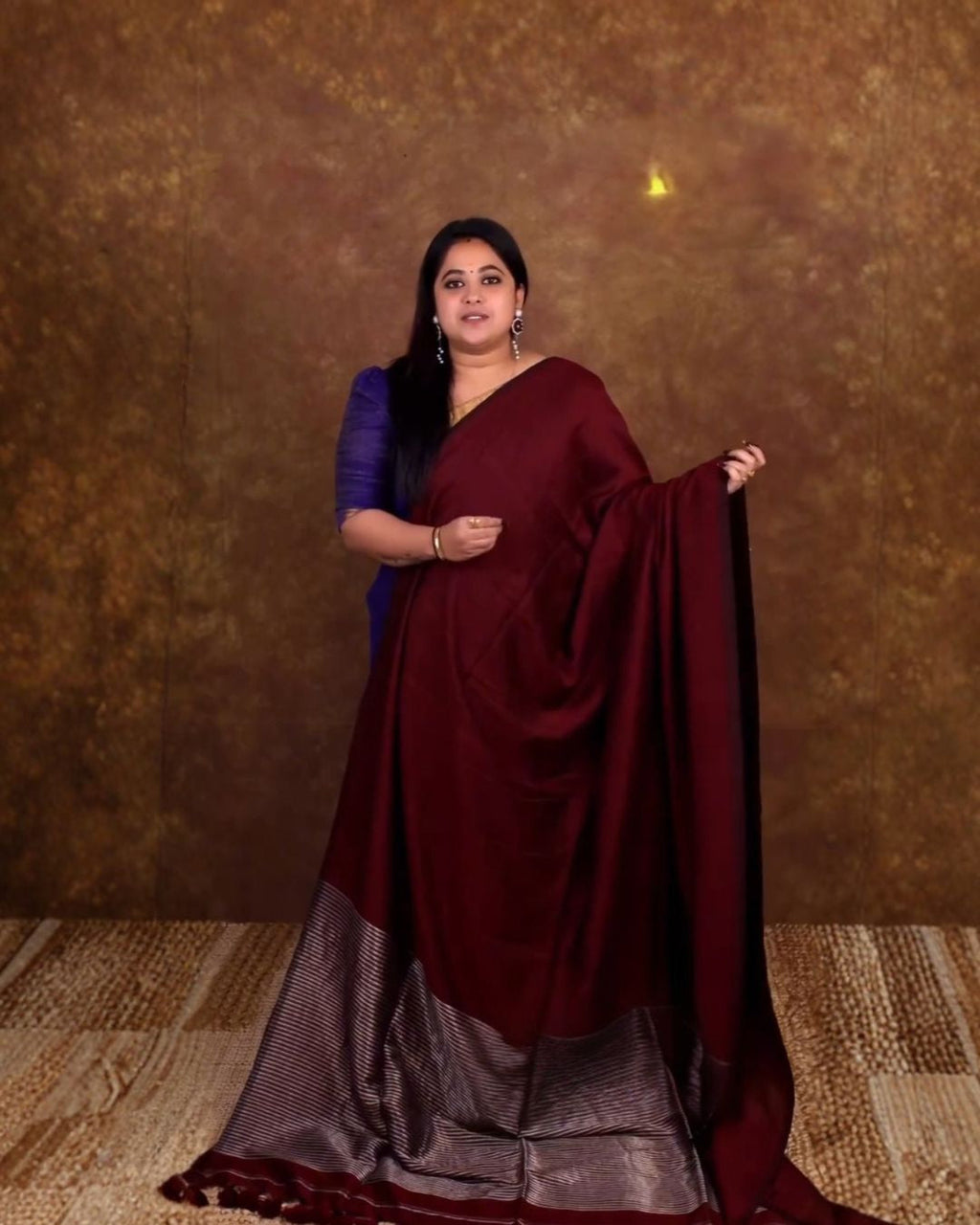 Mulberry Cotton Saree