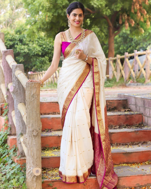 Lightweight Banarasi Saree in Premium Lichi Silk