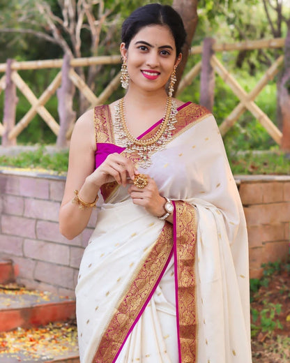 Lightweight Banarasi Saree in Premium Lichi Silk