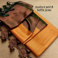 Elegant Pink & Black Soft Silk Saree with Rich Woven Pallu