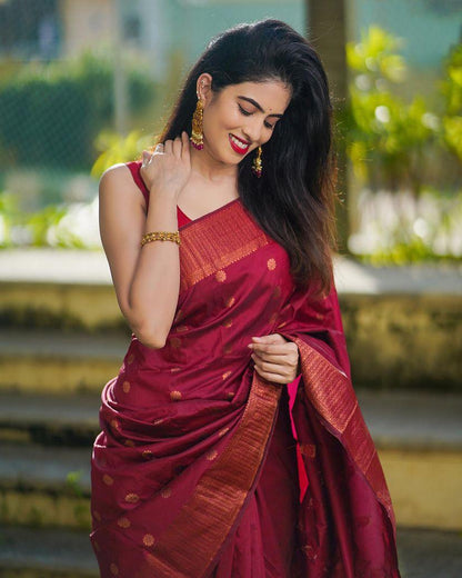 Classic Banarasi Silk Saree with Rich Zari Border