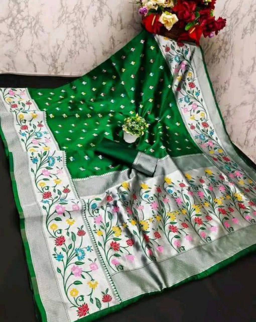 New Launch Paithani Silk Wedding Saree – Rich & Elegant