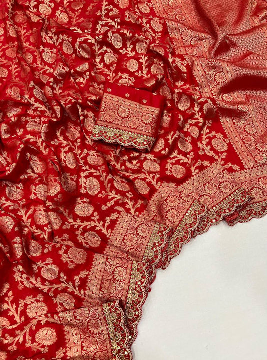 khaddi georgette designer saree