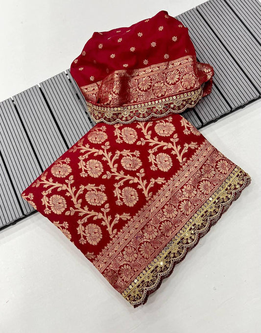 khaddi georgette designer saree