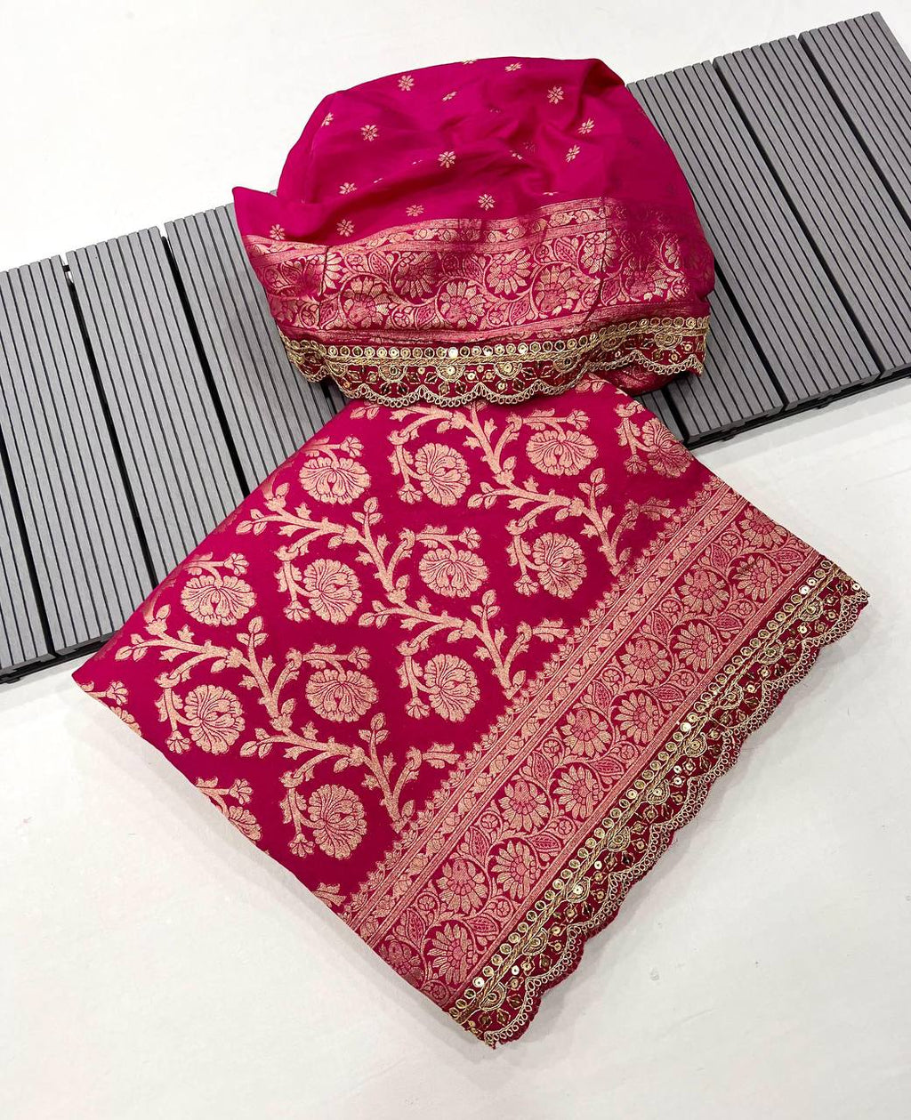 khaddi georgette designer saree