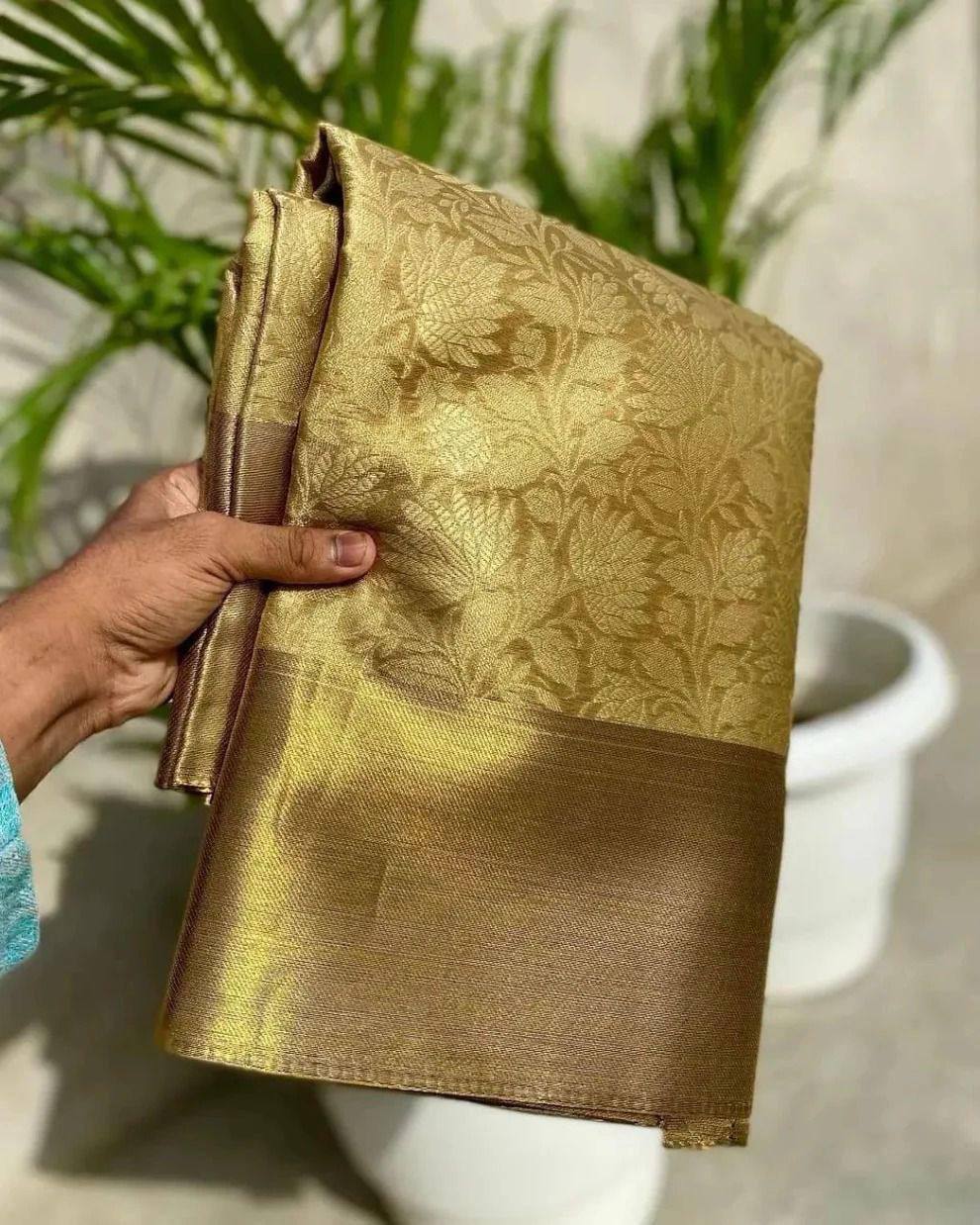 Nita Ambani Inspired Rich Zari Weaving Saree