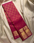 Classic Organic Banarasi Lichi Silk Wedding Saree