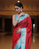 Comfort Fit Organic Banarasi Lichi Silk Wedding Saree