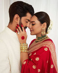 Lightweight Organic Banarasi Lichi Silk Wedding Saree