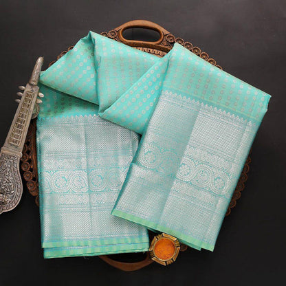 Refined-Finish Saree Designed in Organic Banarasi Lichi Silk