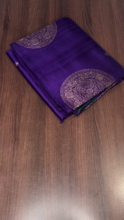 Royal Violet Silk Saree