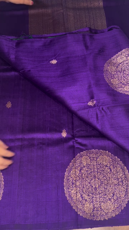Royal Violet Silk Saree